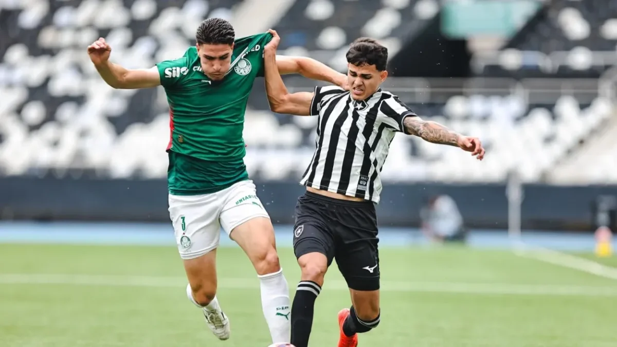 Palmeiras vence Botafogo de virada e avança às quartas da Copa do Brasil Sub-20